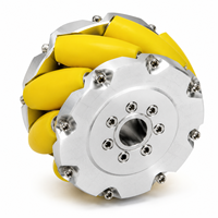 Roda Mecanum Industri Tugas Berat 8 Inci 203mm NM203A Set 4 Buah Kapasitas Beban 500kg Berat Bersih 35kg