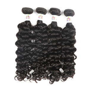 8A natural pelo humano brasileño 100% virginales extensiones de cabello pelo ola de agua natural color sin enredos sin enredos - Product Image 1