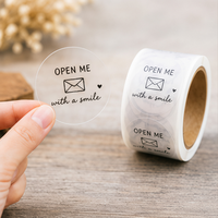 Autocollant transparent, autocollant personnalisé pour la marque de produit, service d'impression d'étiquettes transparentes pour bouteilles