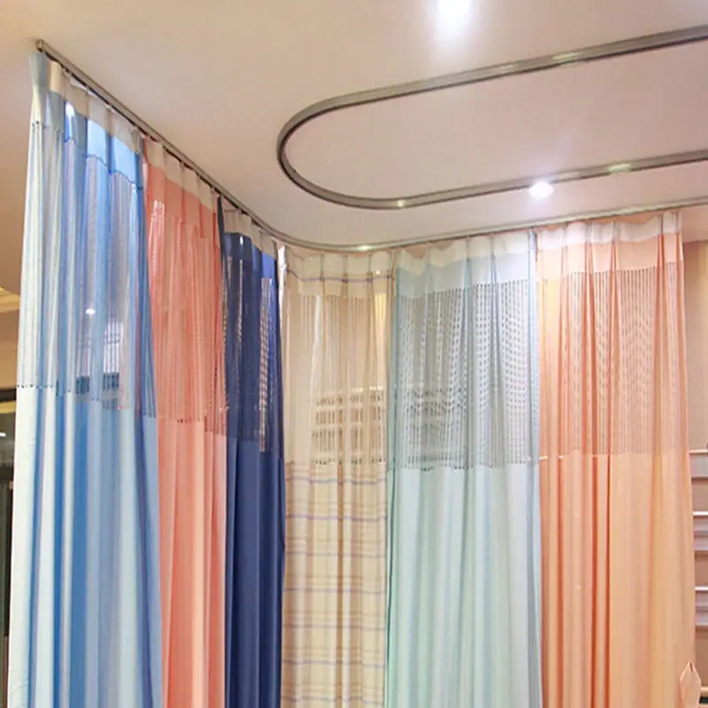 Rideau médical bactériostatique cloisons ignifuges rideaux de cabine de lit d'hôpital