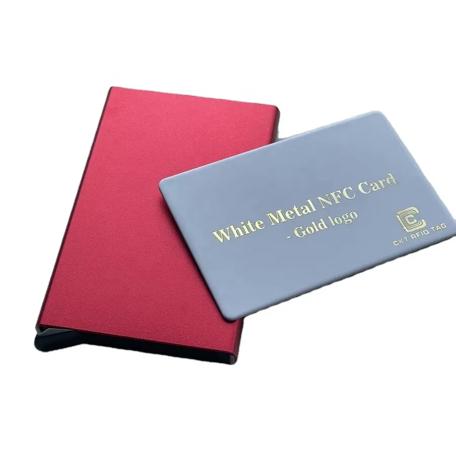 RFID алюминиевый держатель для кредитных карт, блокирующий бумажник, держатели для карт для nfc, визитница