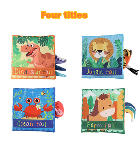 Juguete de Tela Suave con Diseño Multifuncional y Patrones de Animales, Juguete de Dinosaurio <span class=keywords><strong>para</strong></span> Bebés con Sonido - Product Image 6