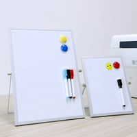 Tableau blanc d'écriture de bureau magnétique double face pour enfants Tableau effaçable à sec portable