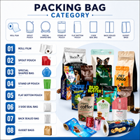 Op maat gemaakte verpakkingen voor diepvriesvisfilets, premium zeevruchten, driezijdig gesealde platte zakken, rijk aan voedingsstoffen, diepvrieszakken