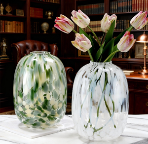 घरेलू फूलों की व्यवस्था के लिए यूरोपीय शैली की लक्जरी उच्च अंत ग्लास वेस - Product Image 1