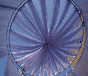 Kits de toile de fond robustes réglables de 3 m avec double cercle, support de toile de fond, tubes et draperies pour décorations de mariage - Product Image 1