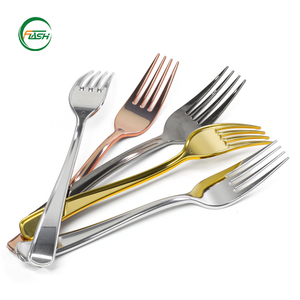Flash Custom Logo Modern Disposable Plastic PS Fork Spoon Knife Cutlery Set Factory High Quality Restaurant Dinner Party Wedding