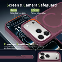 Coque de téléphone magnétique givrée effet TPU PC pour iPhone 18 Pro, protection antichoc pour iPhone 18 17 Pro Max, LOGO personnalisé