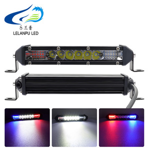 LELANPU Accessoires UTV ATV Barre lumineuse <span class=keywords><strong>LED</strong></span> auxiliaire extérieure 7 pouces pour camion, <span class=keywords><strong>Baja</strong></span>, projecteurs tout-terrain, éclairage de travail - Product Image 1