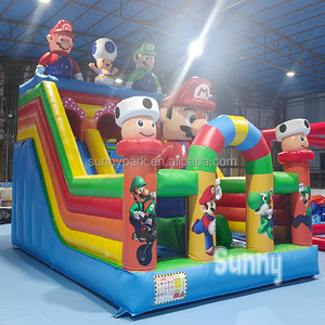 Parque infantil comercial <span class=keywords><strong>Mario</strong></span> <span class=keywords><strong>Bros</strong></span> Jumping Castle <span class=keywords><strong>Mario</strong></span> Bouncy Castle para niños - Product Image 1