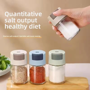 Bouteille en verre de 100 ml pour condiments, salière élégante à pression pour cuisine, distributeur précis d'épices et de condiments - Product Image 1