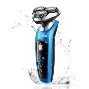 Thiết Kế Mới Ba Blades Có Thể Giặt Có Thể Sạc Lại Người Đàn Ông Cạo Râu Đa-Chức Năng Chống Thấm Nước LCD Máy Cạo Râu Điện - Product Image 1