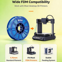 Pengiriman Cepat Stok Tersedia HAOXI 3D BASIC PLA Filamen Non-Toksik untuk Proyek Pencetakan 3D Rumah Tangga Pabrik OEM