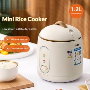 Mini <span class=keywords><strong>Arrocera</strong></span> Multifuncional de Acero Inoxidable, Interior Antiadherente, Bajo Consumo, Control Mecánico, Capacidad de 1-2L para el Hogar - Product Image 1