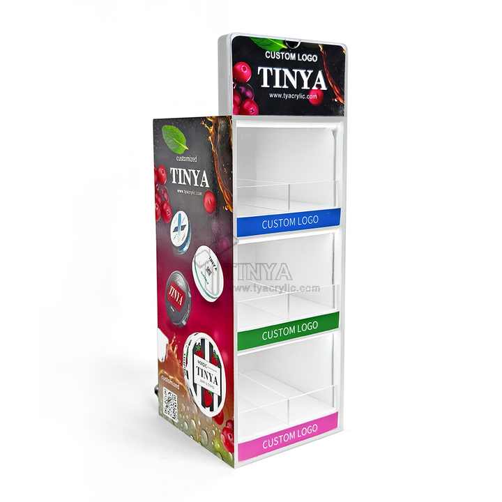 Custom 3 Layers Counter Led Lighting Nicotine Pouches Display Stand for ...