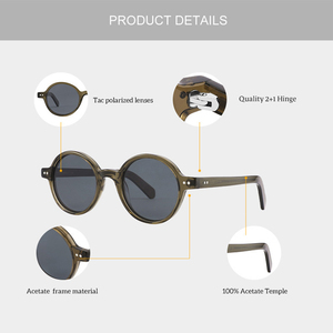 Lunettes de soleil de haute qualité, personnalisables avec logo, photochromiques, pour hommes et femmes, en acétate. - Product Image 3