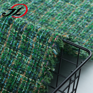Fancy Design Strength Woven Polyester <strong>Fabric</strong> Green Yarn Dyed Custom Tweed <strong>Fabric</strong> For Clothing - Product Image 3