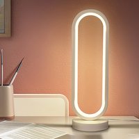 Bureau LED moderne chevet blanc chaud lumière aluminium métal alimenté par batterie option enfichable protection des yeux pour chambre bébé alimentation