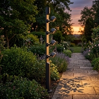 Projecteur LED COB RGBW IP66 en aluminium, effet luciole, avec garantie de 3 ans, intensité variable, IRC 70, durée de vie de 50 000 heures, pour aménagement paysager