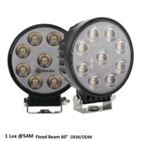 Супер яркий Ангел глаз 36 Вт 5 дюймов Круглый 4,3 дюймов Led рабочий свет для грузовиков 4x4 Led рабочий свет