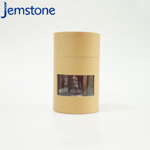 Conteneur en tube de papier personnalisé, recyclable, pour collations, bonbons, noix, avec fenêtre en PVC et couvercle en métal - Product Image 6