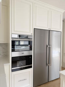 Mobile da <span class=keywords><strong>Cucina</strong></span> in Stile Francese Bianco Crema, Armadio Completo per Dispensa, Credenza Moderna Modulare in Legno - Product Image 3