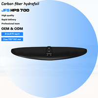 Axis Series HPS 700 Planche hydroptère en carbone haute performance 870cm ² Ensemble de feuilles d'aile avant pour SUP Surf Kite Foiling Carbon Fiber