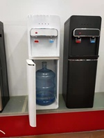 Bouteille en plastique de 5 gallons, filtre de distributeur d'eau chaude/normale/froide avec armoire de rangement