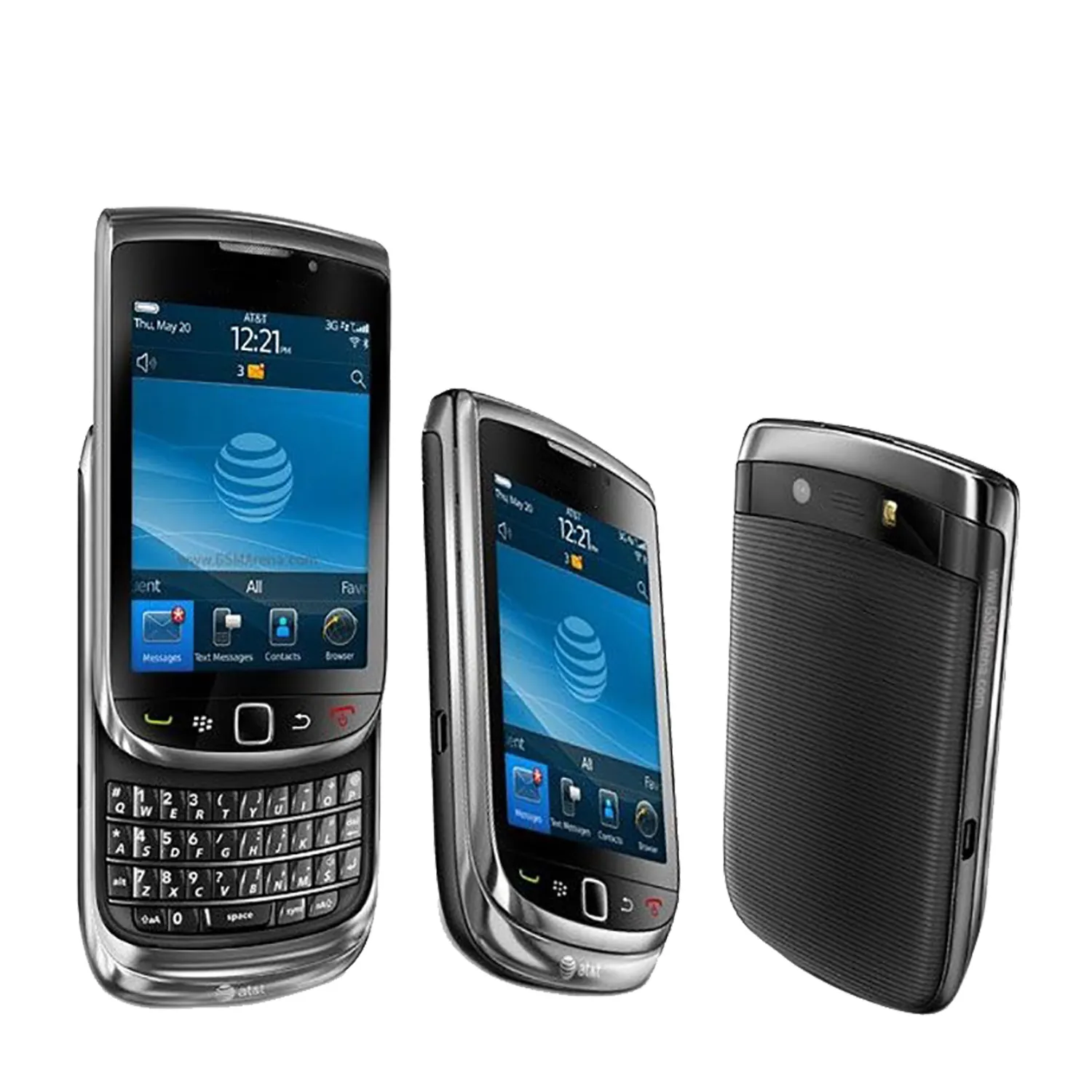 BlackBerry Torch için orijinal 9800 Unlocked 3G cep telefonu 3.2 inç TFT akıllı telefon QWERTY klavye BlackBerry OS cep telefonu