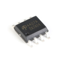 MOSFET canal P AO4407A 30V SMD SOIC-8 12A pour la protection de batterie et le commutateur de charge CC