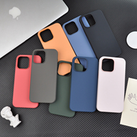 Offre Spéciale bébé peau doux au toucher anti-empreintes digitales antichoc liquide Silicone magnétique étui de téléphone portable pour iPhone 15 Pro Max 15 Plus
