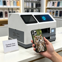 Imprimante UV miniature Reeleyin, machine d'impression de coques de téléphone DIY en libre-service pour les magasins de détail et les petites entreprises