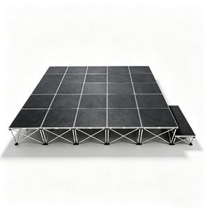 Plateforme de scène pliable en aluminium de qualité supérieure, scène mobile portable pour événements - Product Image 1
