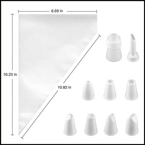 Poches à douille jetables personnalisées pour pâtisserie, outil de décoration de gâteaux avec embouts, en plastique HDPE - Product Image 6