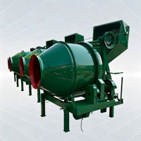 Prix d'usine Yunyang JZC350 Bétonnière à tambour auto-déchargeante, moteur diesel haute efficacité 5,5 kW, capacité 350 L, 4-5 m³/h