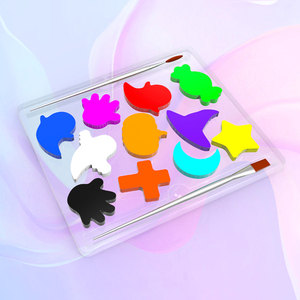 Ensemble de <span class=keywords><strong>peinture</strong></span> néon pour le corps et le <span class=keywords><strong>visage</strong></span> kit de <span class=keywords><strong>maquillage</strong></span> camouflage pigmenté pour enfants fournitures de <span class=keywords><strong>peinture</strong></span> corporelle lavable nouvelle mode Halloween - Product Image 2