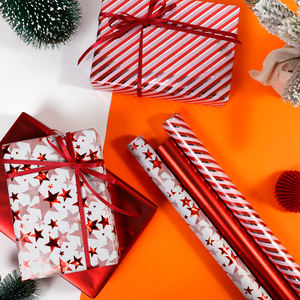 <b>Christmas</b> Gift <b>Wrapping</b> 43x300cm Disposable Coated Silicone Virgin <b>Rolls</b> <b>Paper</b> - Product Image 4