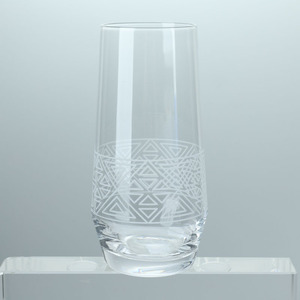 Verre à whisky bleu soufflé à la main en gros, motif triangulaire, prix abordable pour usage quotidien et diverses occasions - Product Image 3