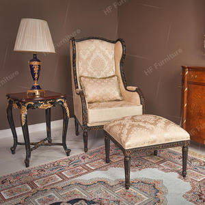 Fauteuil à bras en bois sculpté à la main de style français, fauteuil une <span class=keywords><strong>place</strong></span> pour salon, meubles de salon - Product Image 4
