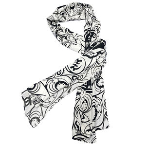 来样定做促销礼品广告女性双面定制设计印花涤纶缎面雪纺丝滑围巾公司 - Product Image 2