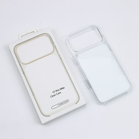 Coque de téléphone magnétique rigide avec animation pour iPhone 17 Pro, design de bouton IA, accessoire de téléphone portable pour iPhone 17 Pro Max
