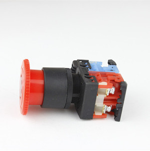Botón de Paro de Emergencia con Cabeza de Hongo AR22V0L de 22 mm con LED Rojo 1NO 1NC - Product Image 3