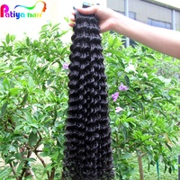 Pita biru Amerika Ins potongan rambut alami Brasil keriting Remy pita Virgin pendek & panjang pita ekstensi rambut manusia