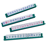 Mahjong en acrylique triple couche, fabrication directe d'usine, avec gravure papillon, design artistique personnalisé pour le divertissement familial