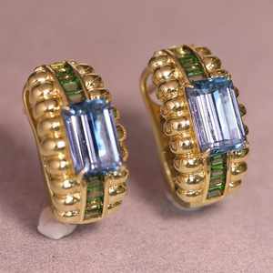 Juego de Pendientes Geométricos Exóticos para Mujer, Estilo Vintage, Accesorios para las Orejas de Uso Diario - Product Image 5