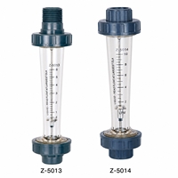 Débitmètre rotamètre miniature en plastique à section variable, à montage vertical, avec raccord fileté, pour indicateur de débit d'eau