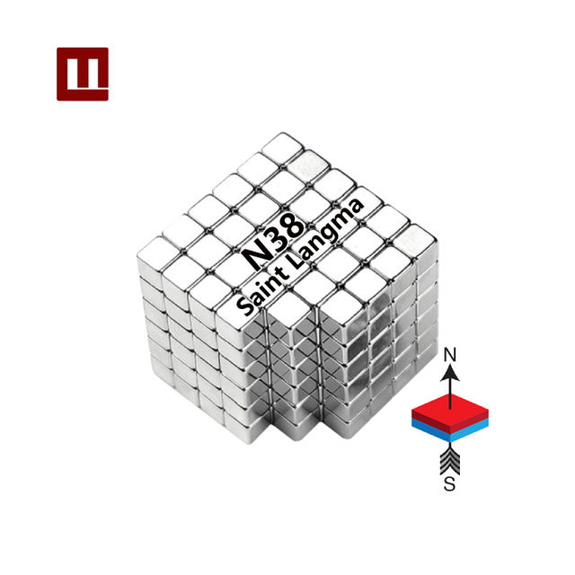 Wholesale OEM Custom N38 Strong Force Magnet Square Magnets 3mm 5mm Neodymium Magnet Cubes