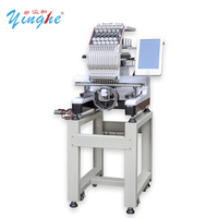 Machine à broder Yinghe entièrement automatique à tête unique, 12 aiguilles, équipement spécialisé pour le traitement de casquettes plates et de vêtements