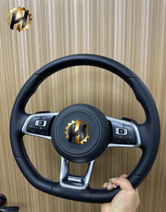 พวงมาลัยหนัง HZ ขนาด 35 มม. สำหรับรถยนต์ <span class=keywords><strong>Volkswagen</strong></span> Polo GTI <span class=keywords><strong>Scirocco</strong></span> Jetta Passat <span class=keywords><strong>TSI</strong></span> Golf 6 Mk4 Mk5 Mk7 Mk8 - Product Image 1