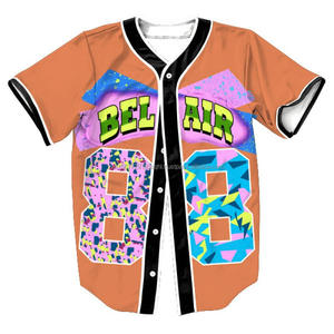 سترة بيسبول ثلاثية الأبعاد رقمية بطباعة كاملة بأزرار عصرية وبسترة رياضية سريعة الجفاف - Product Image 5